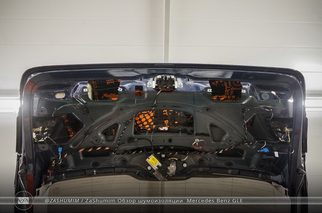 Шумоизоляция багажника и крышки багажника Mercedes-benz GLE