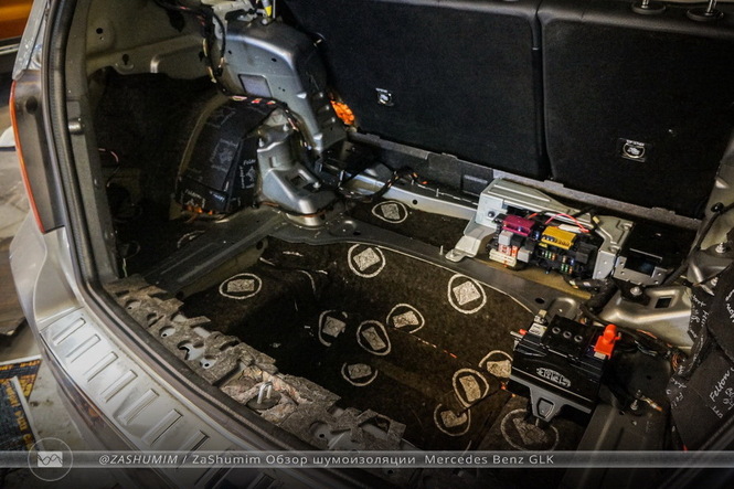 Шумоизоляция багажника Mercedes-benz GLK