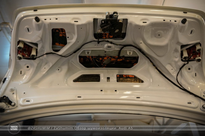 Шумоизоляция крышки багажника Audi A5