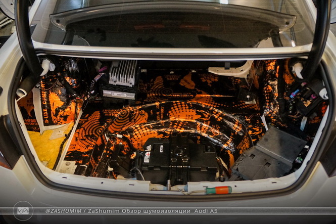 Шумоизоляция багажника Audi A5