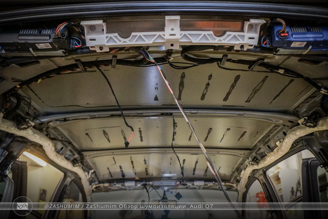 Шумоизоляция потолка Audi Q7