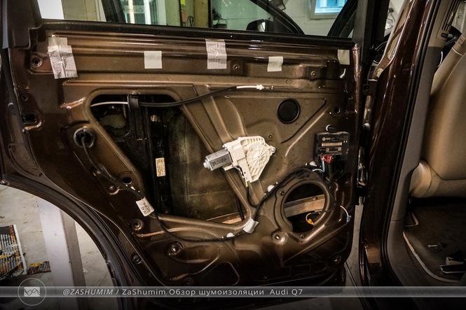 Шумоизоляция дверей Audi Q7