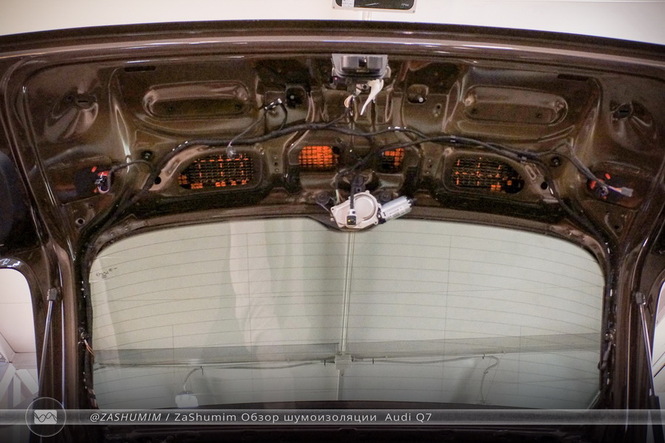 Шумоизоляция крышки багажника Audi Q7