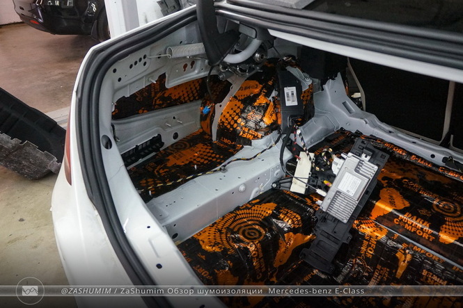 Шумоизоляция багажника Mercedes-benz E-Class
