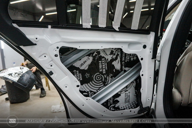 Шумоизоляция дверей Mercedes-benz E-Class